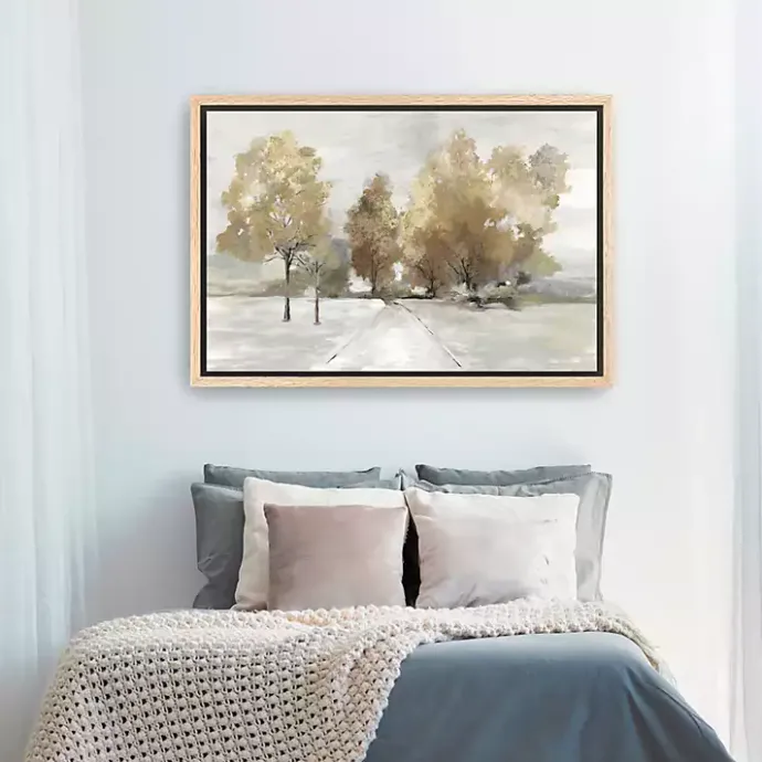 Hot Kirklands Home Trail Under the Trees Framed Canvas Art Print