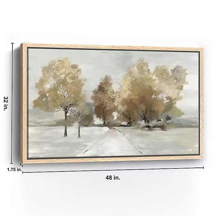 Hot Kirklands Home Trail Under the Trees Framed Canvas Art Print