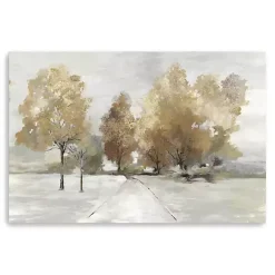 New Kirklands Home Trail Under the Trees Giclee Canvas Art Print Tan
