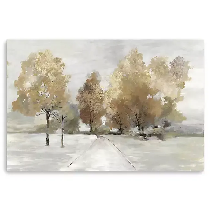 New Kirklands Home Trail Under the Trees Giclee Canvas Art Print Tan