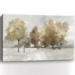 New Kirklands Home Trail Under the Trees Giclee Canvas Art Print Tan