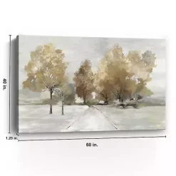 New Kirklands Home Trail Under the Trees Giclee Canvas Art Print Tan