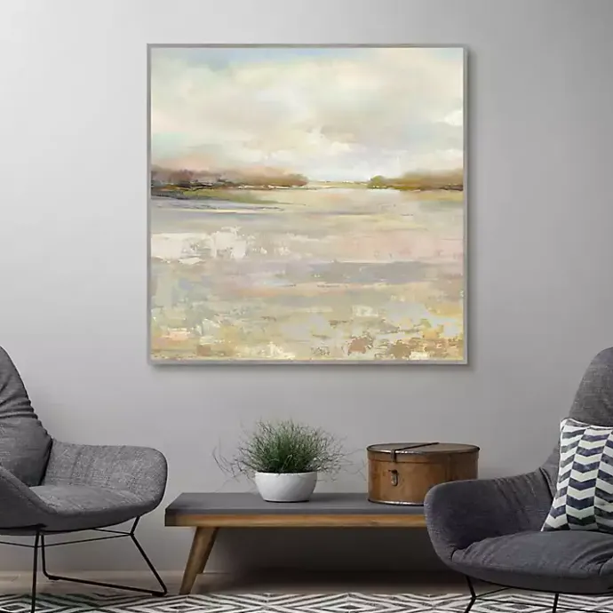 Hot Kirklands Home Tranquil Terrain Framed Canvas Print, 35x35 in.