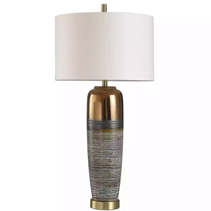 Clearance Kirklands Home Transitional Ceramic & Metal Table Lamp White