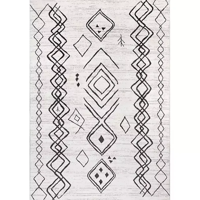 Outlet Kirklands Home Transitional Moroccan Washable Runner