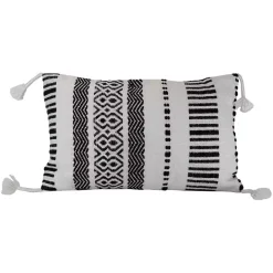 Best Kirklands Home Tribal Stripe Tassel Outdoor Lumbar Pillow