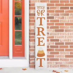 Outlet Kirklands Home Trick or Treat Candy Corn Halloween Porch Board