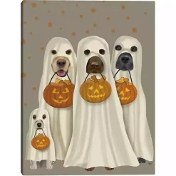Sale Kirklands Home Trick or Treat Dogs Canvas Art Print