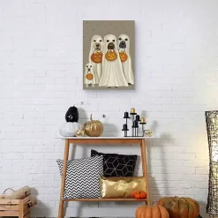 Sale Kirklands Home Trick or Treat Dogs Canvas Art Print
