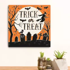 Hot Kirklands Home Trick or Treat Graveyard Canvas Art Print