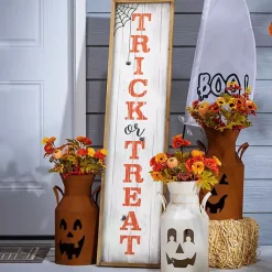 Sale Kirklands Home Trick or Treat Halloween Porch Board