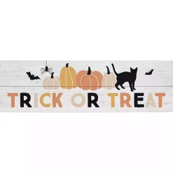 Online Kirklands Home Trick or Treat Wooden Wall Plaque