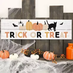 Online Kirklands Home Trick or Treat Wooden Wall Plaque