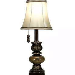 Sale Kirklands Home Trieste Marble Table Lamp Ivory
