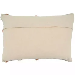 Sale Kirklands Home Tufted Chevron Plaid Cotton Lumbar Pillow