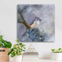 Best Kirklands Home Tufted Titmouse Bird Canvas Art Print