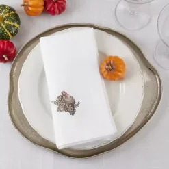 Clearance Kirklands Home Turkey Embroidered 4-pc. Harvest Napkin Set