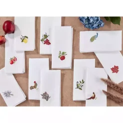 Clearance Kirklands Home Turkey Embroidered 4-pc. Harvest Napkin Set