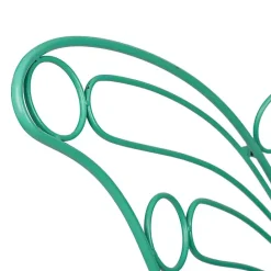 Discount Kirklands Home Turquoise Butterfly Metal Chair Blue