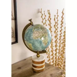 Sale Kirklands Home Turquoise Ceramic and Wood Coastal Globe Multi
