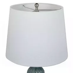 Clearance Kirklands Home Turquoise Glass Table Lamps, Set of 2 White