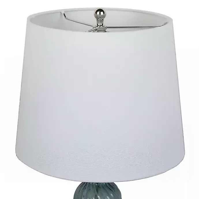 Clearance Kirklands Home Turquoise Glass Table Lamps, Set of 2 White