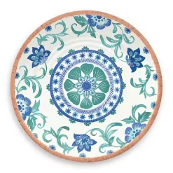 New Kirklands Home Turquoise Melamine Rio Salad Plates, Set of 6