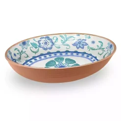 Kirklands Home Turquoise Melamine Rio Serving Bowl