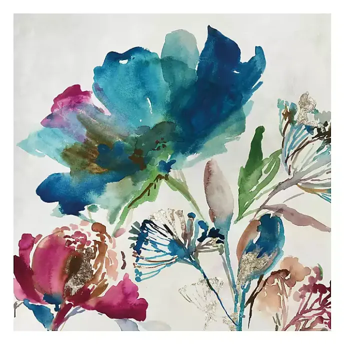 Kirklands Home Turquoise on Watercolor Giclee Canvas Art Print