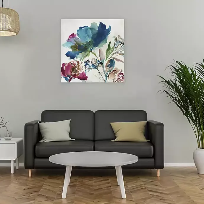 Kirklands Home Turquoise on Watercolor Giclee Canvas Art Print