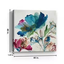 Kirklands Home Turquoise on Watercolor Giclee Canvas Art Print