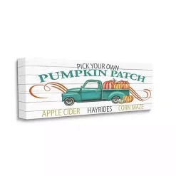 Best Kirklands Home Turquoise Pumpkin Truck Canvas Wall Art
