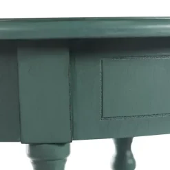 Online Kirklands Home Turquoise Wood Oval Emily Accent Table Blue