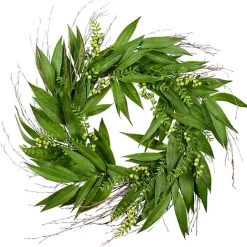 Online Kirklands Home Twig and Berries Willow Wreath Green