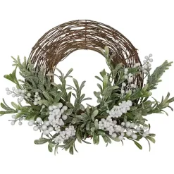 Kirklands Home Twig and Frosted Berry Wreath