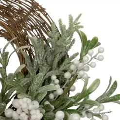 Kirklands Home Twig and Frosted Berry Wreath
