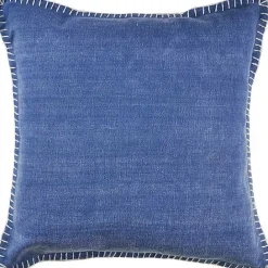 Outlet Kirklands Home Twilight with Embroidered Edge Pillow, 24 in. Blue