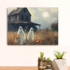 Best Kirklands Home Two Ghost Friends Canvas Art Print, 24x18 in. Multi