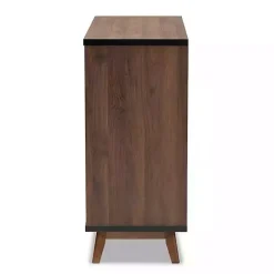 Outlet Kirklands Home Two Tone Walnut Wood Wine Storage Cabinet