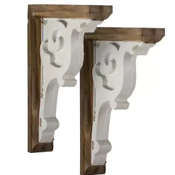 Sale Kirklands Home Two-Tone Corbel Shelf Brackets, Set of 2