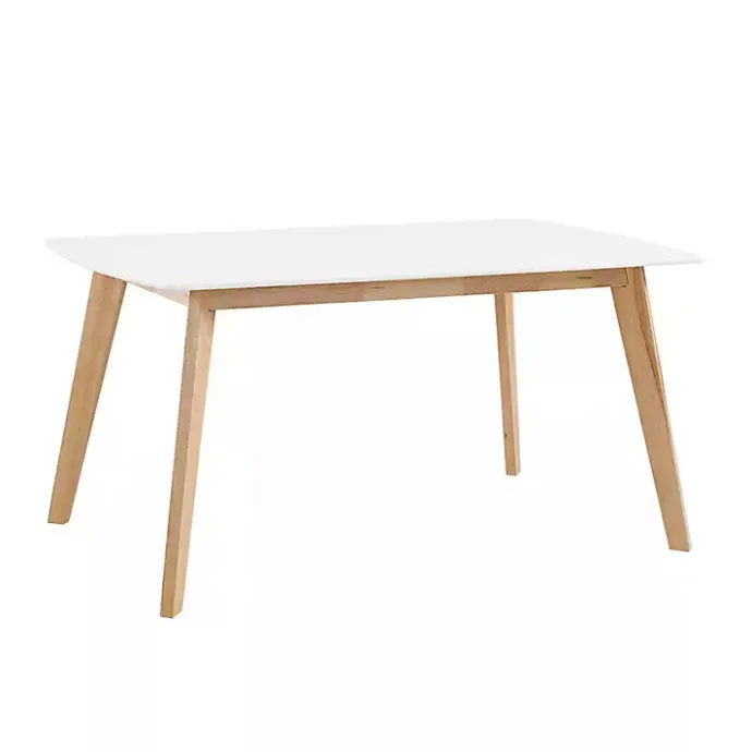 Online Kirklands Home Two-Tone Mid-Century Modern Wood Dining Table White