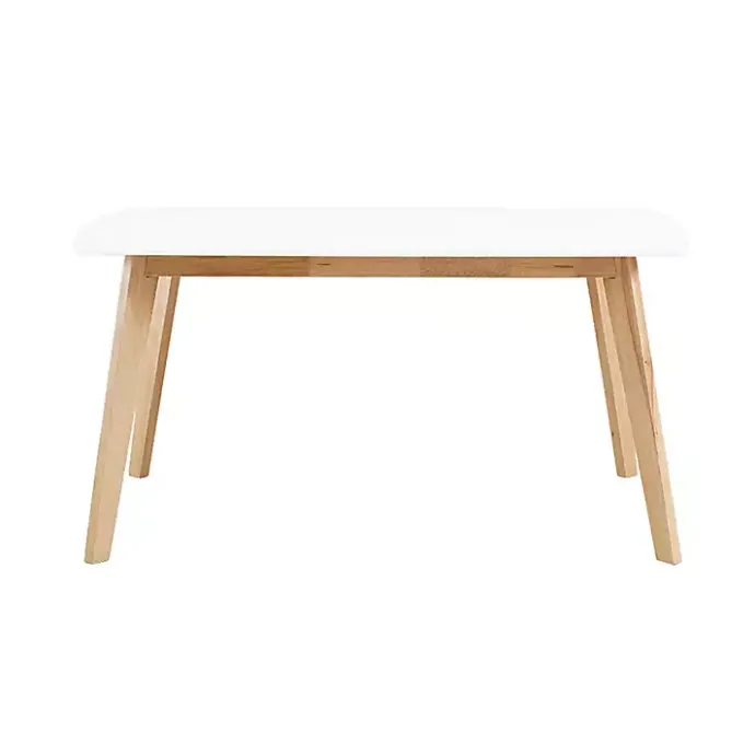 Online Kirklands Home Two-Tone Mid-Century Modern Wood Dining Table White