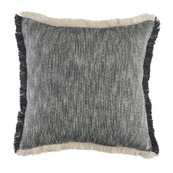 Clearance Kirklands Home Two-Tone Navy Woven Accent Pillow