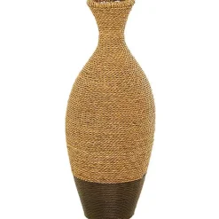 Online Kirklands Home Two-Toned Natural Seagrass Floor Vase, 27 in.