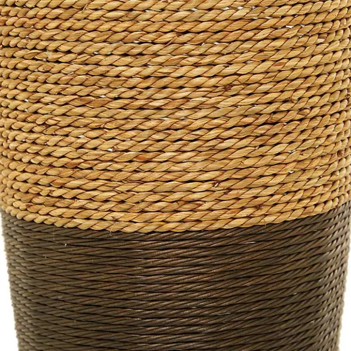 Best Kirklands Home Two-Toned Natural Seagrass Floor Vase, 33 in.