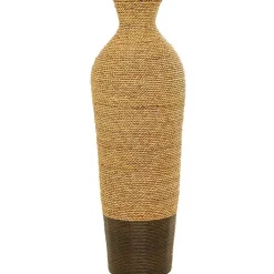 Best Kirklands Home Two-Toned Natural Seagrass Floor Vase, 33 in.