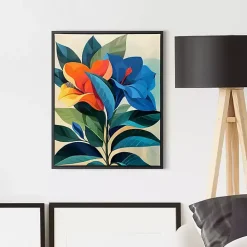 Hot Kirklands Home Ultra Violet Blooms I Framed Canvas Art Print