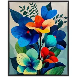 Outlet Kirklands Home Ultra Violet Blooms II Framed Canvas Art Print