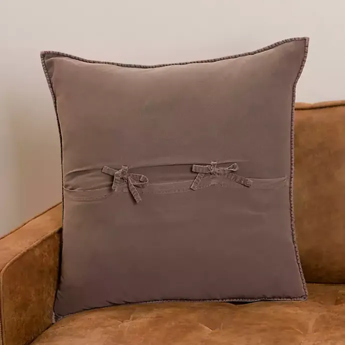 Hot Kirklands Home Umber Quilted Santa Monica Pillow Brown