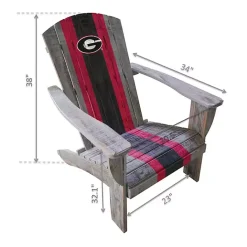 Kirklands Home University of Georgia Adirondack Outdoor Chair Brown